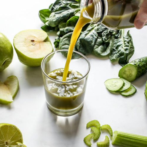 Celery and Apple Juice for Glowing Skin